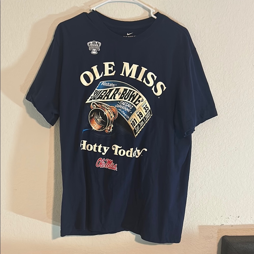 Men's Nike Navy Ole Miss Rebels 2022 Sugar Bowl Bound Mantra T-Shirt